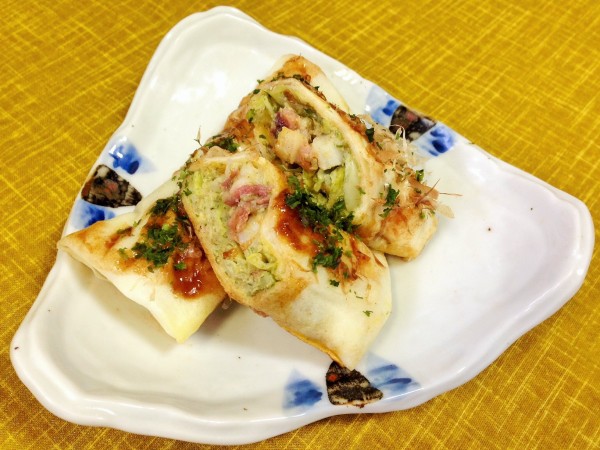 たこ焼き風焼き春巻き